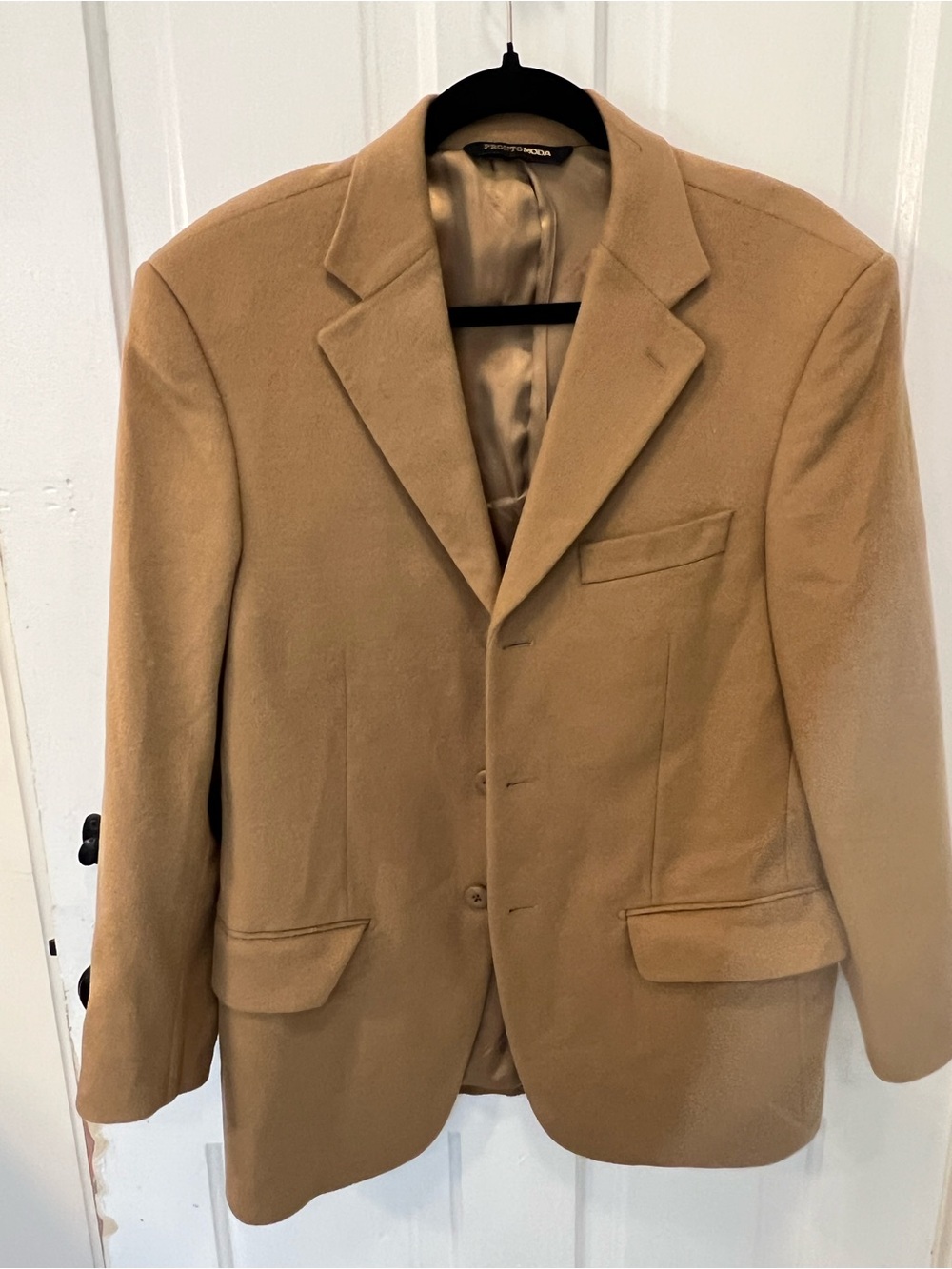 Camel Wool-Blend Sport Coat Blazer - Lamb’s Wool/Cashmere